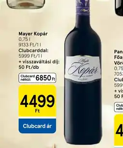 Tesco Mayer Kopár ajánlat