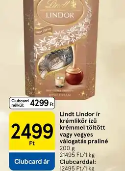 Tesco Lindt Lindor ajánlat