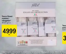 Tesco Tesco finest szalámi-válogatás ajánlat