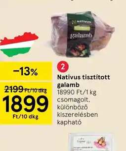 Tesco Nativus tisztított galamb ajánlat