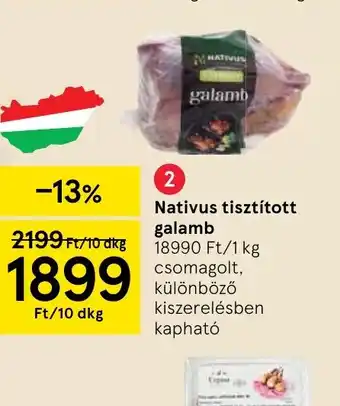 Tesco Nativus tisztított galamb ajánlat