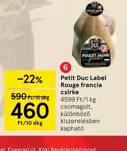 Tesco Petit Duc Label Rouge francia csirke ajánlat