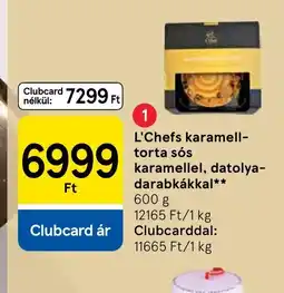 Tesco L'Chefs karamell-torta ajánlat