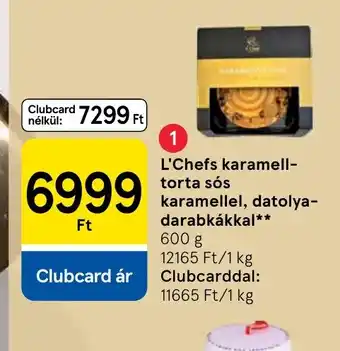 Tesco L'Chefs karamell-torta ajánlat
