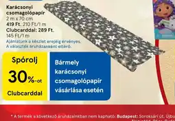 Tesco Karácsonyi csomagolpapír ajánlat
