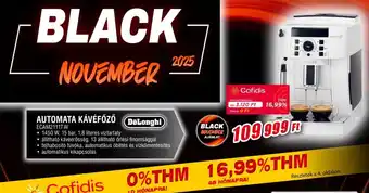 Expert AUTOMATA KÁVÉFŐZŐ DeLonghi ajánlat