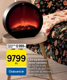 Tesco LED karácsonyi dekor kandall ajánlat