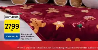 Tesco Karácsonyi mintás takar ajánlat