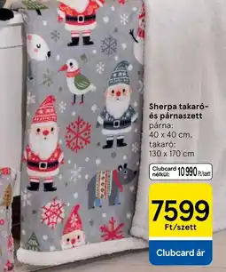 Tesco Sherpa takar- és párnaszett ajánlat