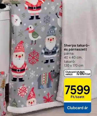 Tesco Sherpa takar- és párnaszett ajánlat