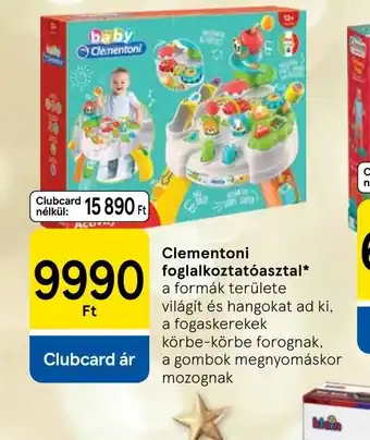 Tesco Clementoni foglalkoztatasztal ajánlat