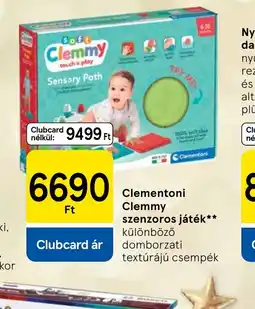 Tesco Clementoni Clemmy szenzoros játék ajánlat