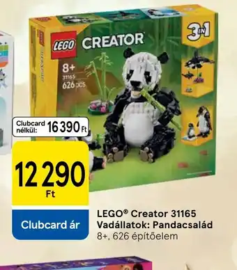 Tesco LEGO® Creator 31165 Vadállatok: Pandacsalád ajánlat