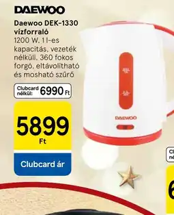 Tesco Daewoo DEK-1330 vízforral ajánlat