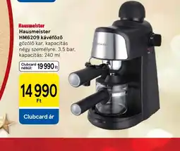 Tesco Hausmeister HM6209 kávéfőző ajánlat