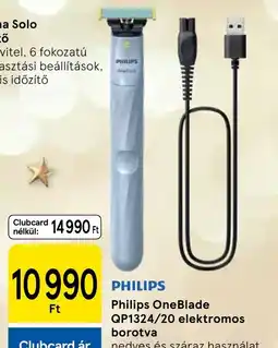 Tesco PHILIPS Philips OneBlade QP1324/20 elektromos borotva ajánlat