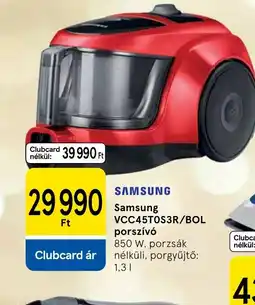 Tesco SAMSUNG VCC45T0S3R/BOL porszív ajánlat