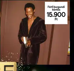 Tesco Férfi burgundi köntös ajánlat