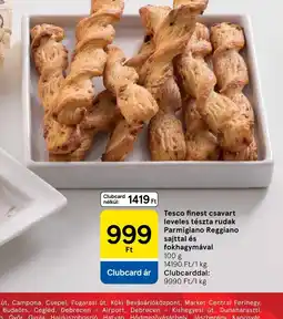 Tesco Tesco finest csavart leveles tészta rudak ajánlat
