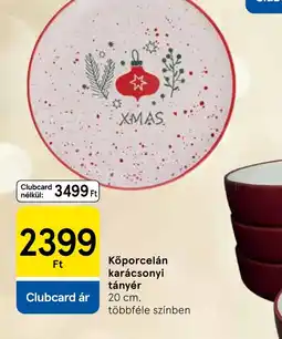 Tesco Kőporcelán karácsonyi tányér ajánlat