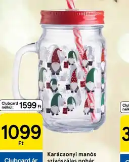 Tesco Karácsonyi mans szívszállas pohár ajánlat