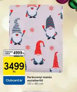 Tesco Karácsonyi mans asztalterítő ajánlat