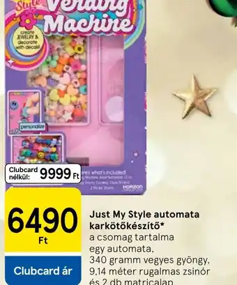 Tesco Just My Style automata karkötőkészítő ajánlat