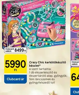 Tesco Crazy Chic karkötőkészítő készlet ajánlat