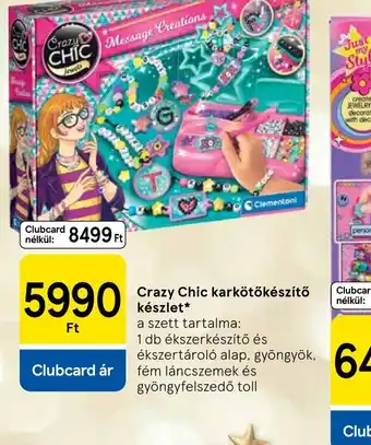 Tesco Crazy Chic karkötőkészítő készlet ajánlat