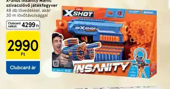 Tesco X-SHOT INSANITY MANIC szivacslövő játékfegyver ajánlat