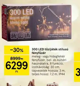 Tesco 300 LED tűzijáték stílusú fényfüzér ajánlat