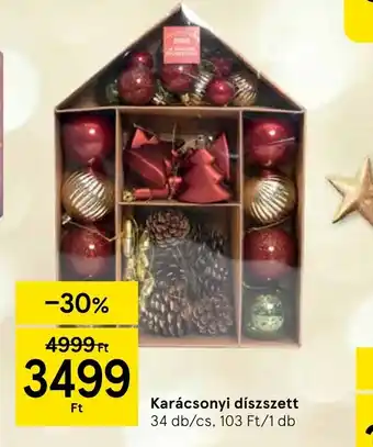 Tesco Karácsonyi díszszett ajánlat