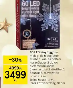 Tesco 60 LED fényfüggöny ajánlat