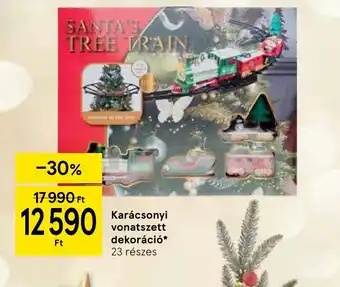 Tesco Karácsonyi vonatszett dekoráci ajánlat