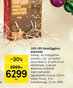 Tesco 300 LED fényfüggöny ajánlat