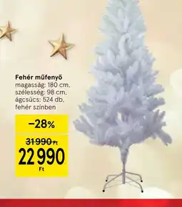 Tesco Fehér műfenyő ajánlat