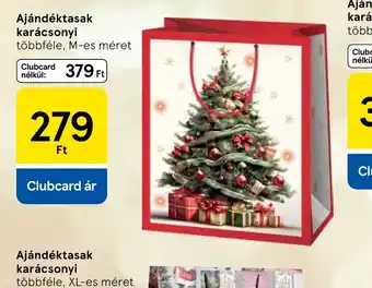 Tesco Ajándéktasak karácsonyi ajánlat