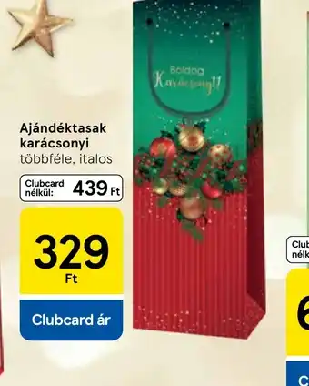 Tesco Ajándéktasak ajánlat