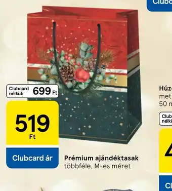 Tesco Prémium ajándéktasak ajánlat