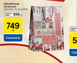 Tesco Ajándéktasak karácsonyi ajánlat