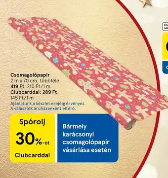 Tesco Csomagolpapír ajánlat