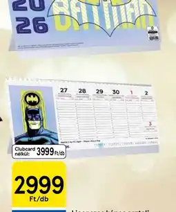 Tesco Licenszes képes asztali naptár ajánlat