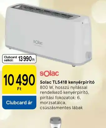 Tesco Solac TL5418 kenyérpirít ajánlat