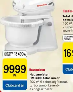 Tesco Hausmeister HM5600 tálas mixer ajánlat