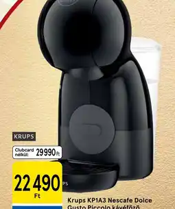 Tesco Krups KP1A3 Nescafe Dolce Gusto Piccolo kávéfőző ajánlat