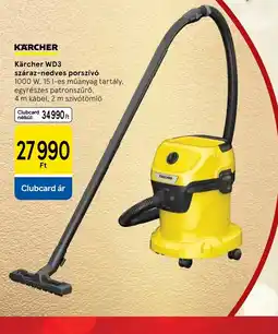 Tesco KÄRCHER Kärcher WD3 száraz-nedves porszív ajánlat
