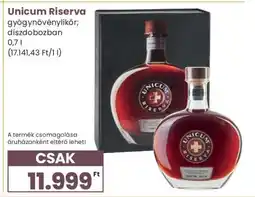 Spar UNICUM Riserva ajánlat