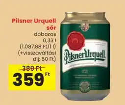 Spar Pilsner Urquell sör ajánlat