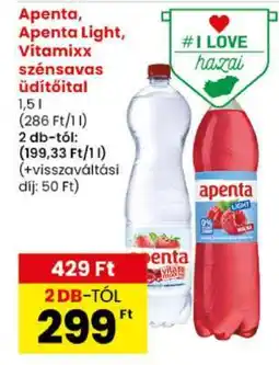 Spar Apenta, Apenta Light, Vitamixx szénsavas üdítőital ajánlat