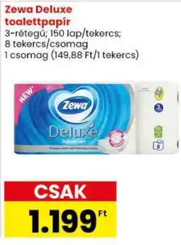 Spar Zewa Deluxe toalettpapír ajánlat